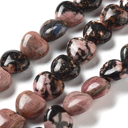 Natural Rhodonite Beads Strands G-P528-C07-01-1