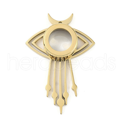 Ion Plating(IP) 304 Stainless Stee Locket Big Pendants STAS-S132-12G-02-1