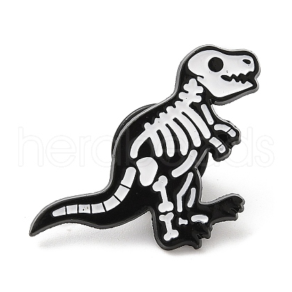 Halloween Skeleton Enamel Pins JEWB-G023-02C-1