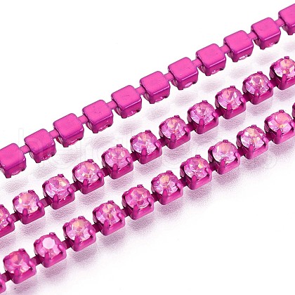 Iron Rhinestone Cup Chains CH-T006-05A-06-1