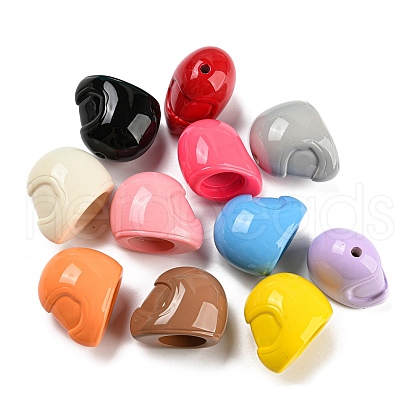 Baking Paint Acrylic Beads OACR-Q189-03-1