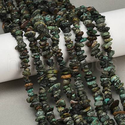 Natural African Turquoise(Jasper) Beads Strands G-F794-A01-1