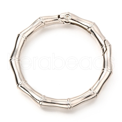 Zinc Alloy Spring Gate Rings PALLOY-H111-02D-P-1