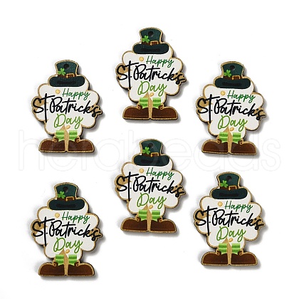 St. Patrick's Day Themes Printed Wood Pendants WOOD-V002-02F-1
