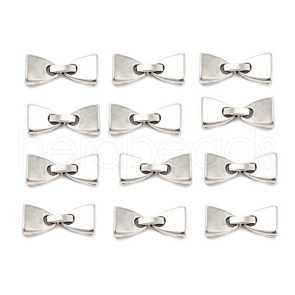 Tibetan Style Alloy Fold Over Clasps TIBE-R308-05AS-RS-1