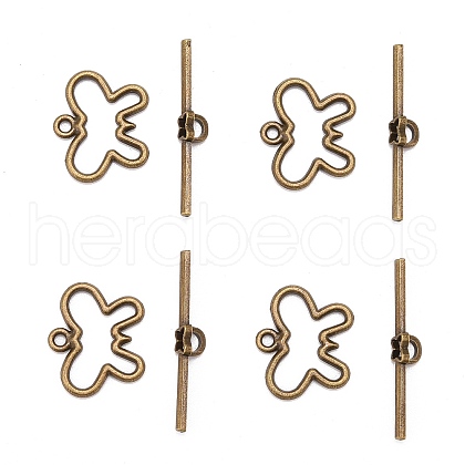 Tibetan Style Alloy Toggle Clasps MLF5111Y-NF-1