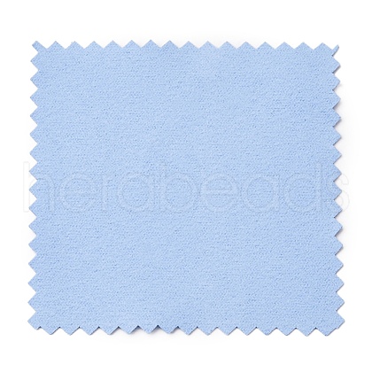 Faux Suede Fabric Square Silver Polishing Cloth AJEW-G004-03A-1