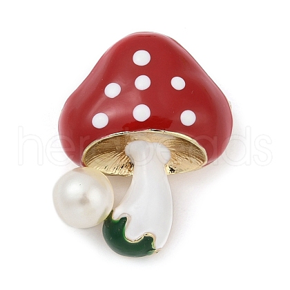 Mushroom Enamel Pins JEWB-R068-06C-G-1