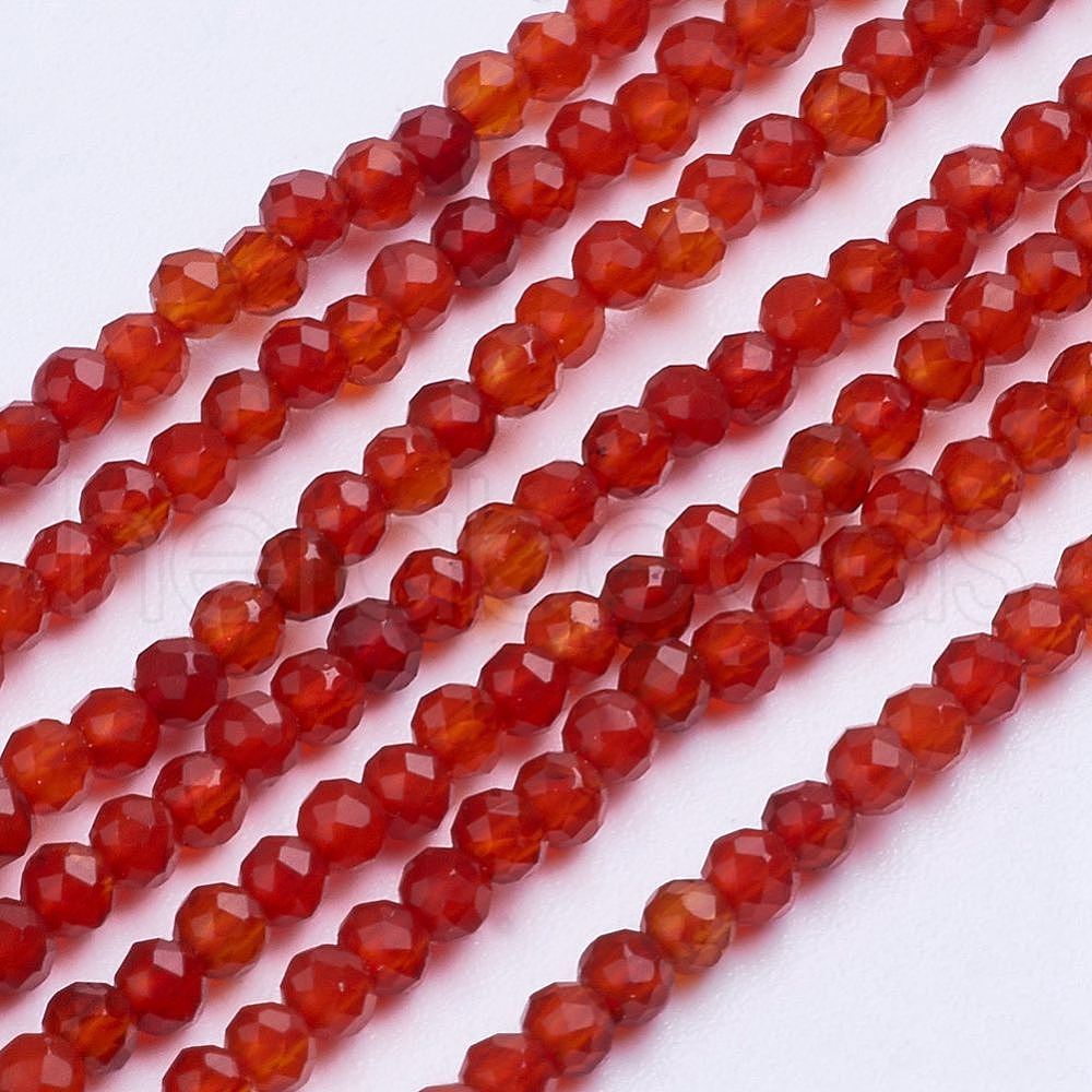 Wholesale 3 Strands Natural Carnelian Beads Strands for Handcrafted ...