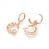 Moon Brass Micro Pave Cubic Zirconia Dangle Leverback Earrings EJEW-N058-10G-3