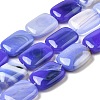 Natural Striped Agate/Banded Agate Beads Strands G-B137-B01-01E-1