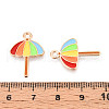 Beach Theme Alloy Enamel Pendants ENAM-T022-33H-3