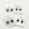 Tarnish Resistant Fashion 304 Stainless Steel Huggie Hoop Earrings EJEW-G124-M12-1