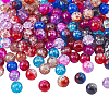 Transparent Crackle Glass Beads CCG-PH0003-13-4