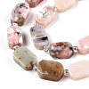 Natural Pink Opal Beads Strands G-C098-A19-01-2