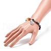 2Pcs 2 Style Style Natural Lava Rock & Mixed Stone & Synthetic Hematite Stretch Bracelets Set BJEW-JB08733-8