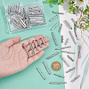 Unicraftale 100Pcs 5 Styles 304 Stainless Steel Slide On End Clasp Tubes STAS-UN0060-24P-02-4