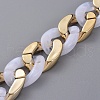 Handmade Imitation Gemstone Style Acrylic Curb Chains AJEW-JB00524-02-2