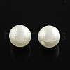 ABS Plastic Imitation Pearl Round Beads X-SACR-Q105-26A-1