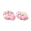 Opaque Resin Cabochons CRES-M017-02H-2