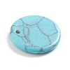 Synthetic Turquoise Charms G-L561-001L-3