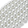 Baking Painted Pearlized Glass Pearl Round Bead Strands X-HY-Q003-12mm-01-2