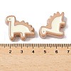 10Pcs Acrylic Enamel Beads OACR-H048-01B-01-3