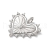 Brass Micro Pave Cubic Zirconia Pendants KK-P294-15P-2