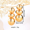 Oval Iron Dangle Stud Earrings FS-WG0A88C-01-4