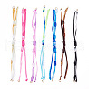 14Pcs 7 Colors Segment Dyed Nylon Braided Cord Bracelet Makings AJEW-TAC00014-1