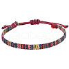 Adjustable Bohemian Style Cotton & Linen Cord Braided Bracelets for Friendship OB0004-22-1