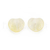 Two Tone Transparent Spray Painted Glass Beads GLAA-T022-24-C05-4