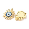 Rack Plating Brass Micro Pave Cubic Zirconia Pendants KK-H486-22G-3