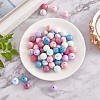 100Pcs 15mm Silicone Beads Multicolor Round Silicone Beads Kit Loose Bulk Silicone Beads for Keychain Making Necklace Bracelet Crafts JX325A-4