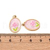 304 Stainless Steel Enamel Pendants STAS-U061-43G-01-3