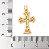 Brass Micro Pave Cubic Zirconia Pendants KK-U053-02G-01-3