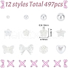 GOMAKERER ABS Plastic Imitation Pearl Beads KY-GO0001-05-2
