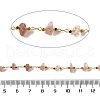 Handmade Natural Strawberry Quartz Chip Beaded Chains CHC-F020-10G-08-2