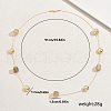 Cube Acrylic & Iron Flat Round Link Chain Long Necklaces for Women SF2895-2-5