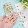 GOMAKERER 60Pcs Long-Lasting Plated Alloy Beads FIND-GO0002-07-4