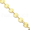 Ion Plating(IP) 304 Stainless Steel Flat Round Link Chain Necklaces NJEW-P285-07G-2