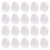 Transparent Clear Glass Flat Back Cabochons GGLA-TA0001-02-40x30-12