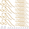 SOFPLATE 300Pcs Brass Earring Hooks KK-SP0001-35G-1