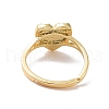 Brass Heart Adjustable Ring for Valentine's Day RJEW-P034-09G-3