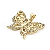 Brass Micro Pave Cubic Zirconia Pendants KK-A237-01D-G-2