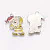 Alloy Enamel Pendants X-EAP017Y-2-2