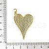 Brass Micro Pave Cubic Zirconia Pendants KK-M322-42G-01-3