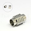 Tarnish Resistant 304 Stainless Steel Magnetic Clasps with Glue-in Ends STAS-K006-31C-1