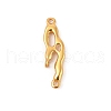 925 Sterling Silver Irregular Shaped Chandelier Component Links STER-D288-01G-1