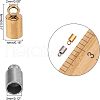 Unicraftale 304 Stainless Steel Cord Ends STAS-UN0009-46-3